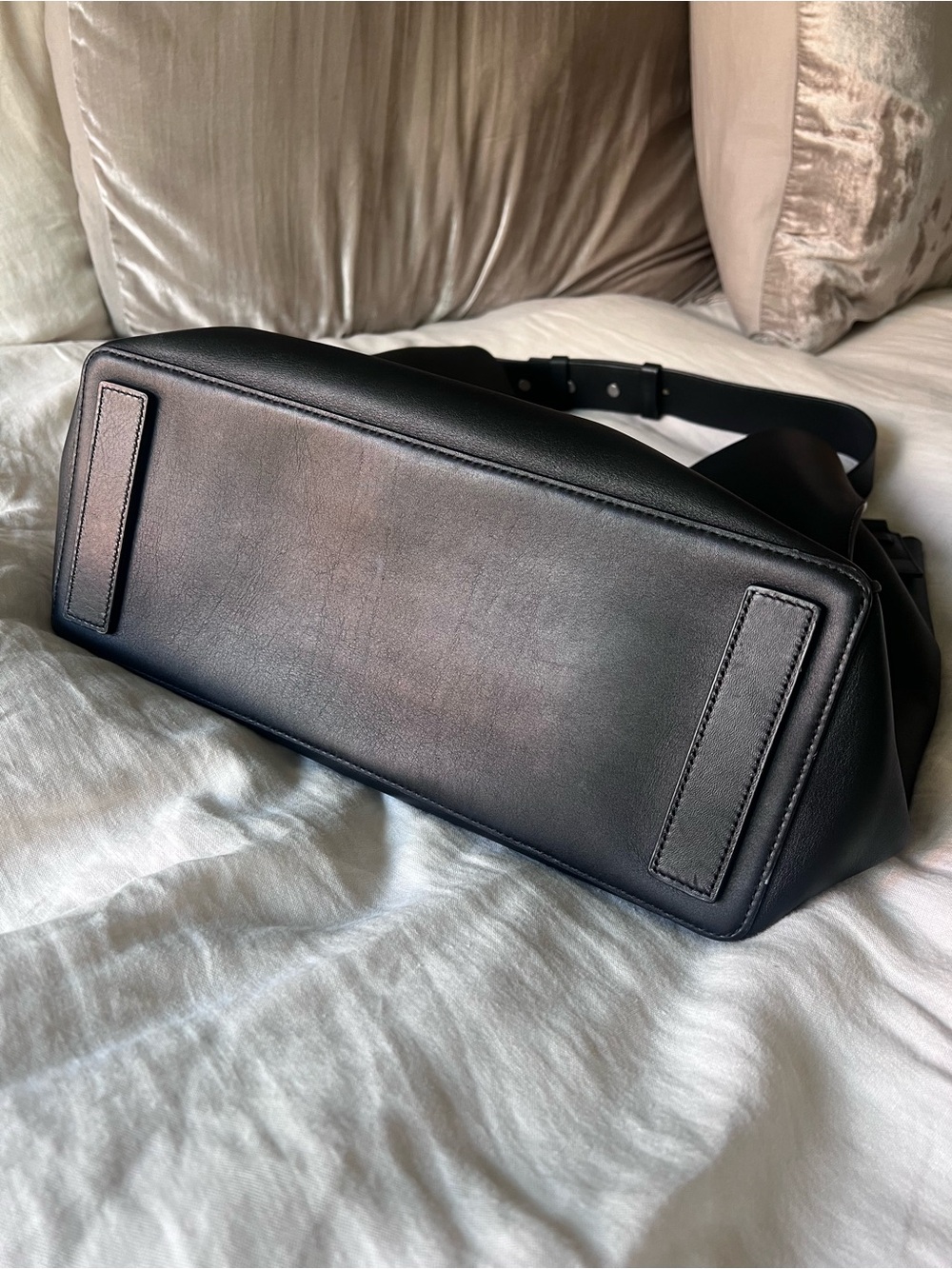 All Saints Captain Leather North South Tote Bag - Picture 11 of 11